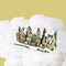 Christmas Village Tree Winter Wonderland Decorations- Multi-Use Cotton-Like Artificial Snow/Fake Cloud for Indoor Snow Décor, Miniature Scene Craft DIY, White Xmas